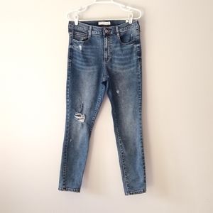 Garage Jeans 11" High Rise Blue Denim Jeans Zipper Fly Size 11 30